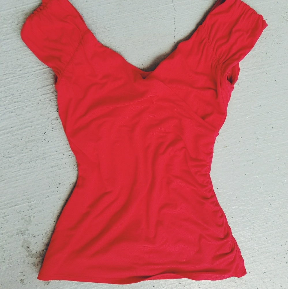 WHITE HOUSE BLACK MARKET V-Neck Blouse